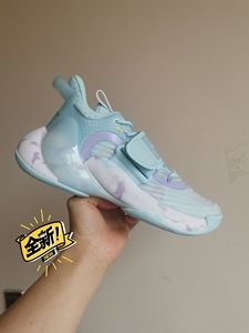 anta  安踏 水花3代 低帮篮球鞋  气泡薄荷  蓝白紫