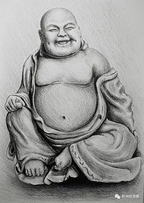 佛教tattoo素材弥勒佛