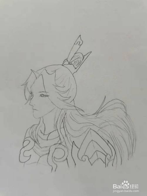 王者荣耀里面的后羿怎么画