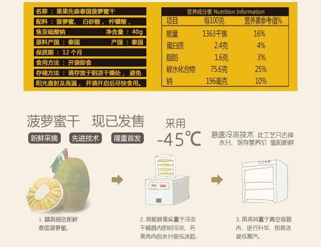 果果先森 泰国菠萝蜜干 40g【网站 多少钱 营养 团购