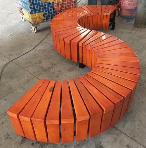 圆围椅 柱子树围凳 型摆饰长凳 c 型 s 大厅装饰坐凳 公园围树椅子