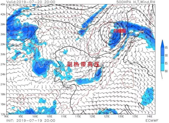 随着台风"丹娜斯"的远离北上,副热带高压逐渐雄起,趁势加强,"晴热高温