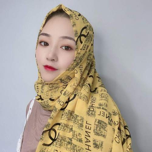 穆斯林头巾新款长巾2020穆斯林纱巾新款夏季头巾休闲时尚长巾