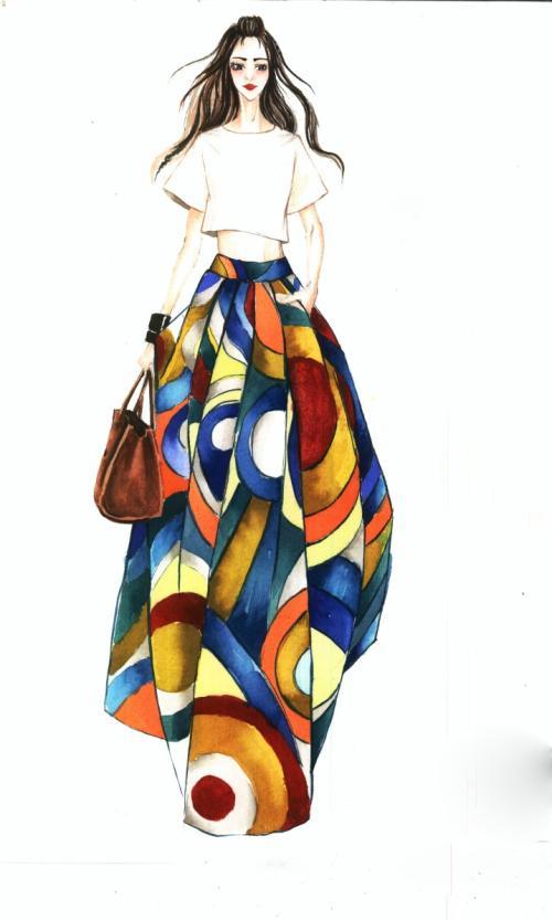 服装设计图片手绘图片