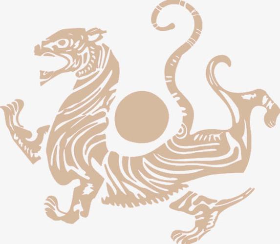 镂空虎纹背景七夕