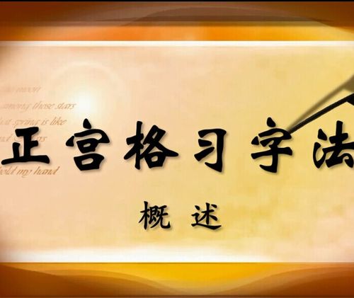 正宫格(中宫格)习字法硬笔书法钢笔字帖自学练字教学培训视频光盘商品