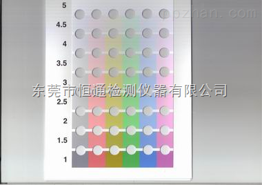 九级比色卡
