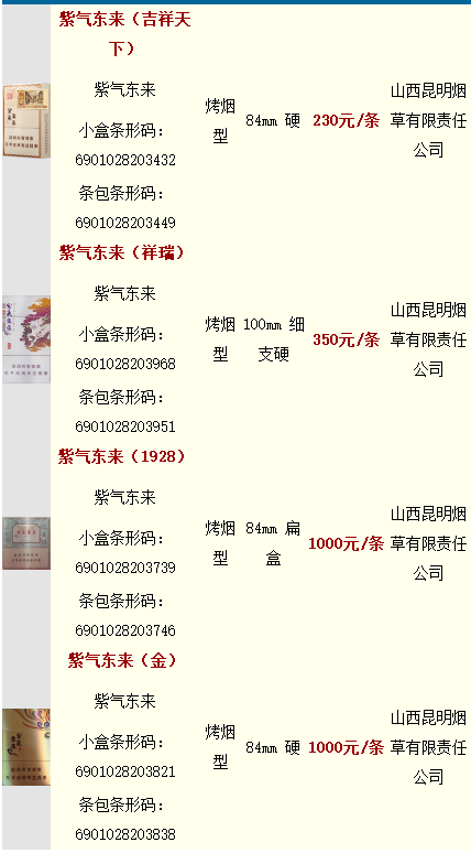 山西省有什么特产香烟?