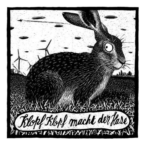 动物签名正版兔子艺术家俏皮德国丝网版画