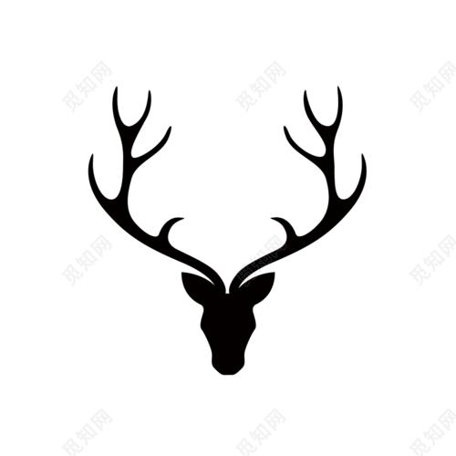 黑色鹿头