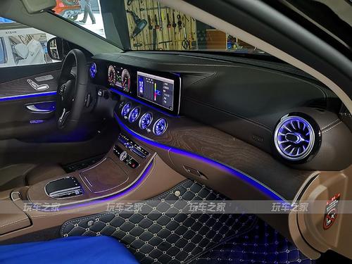 奔驰e300氛围灯改装(涡轮出风口)