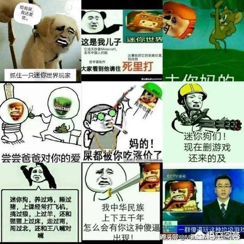 迷你玩家用mc骂迷你的图片反骂我们,连这居然都抄袭