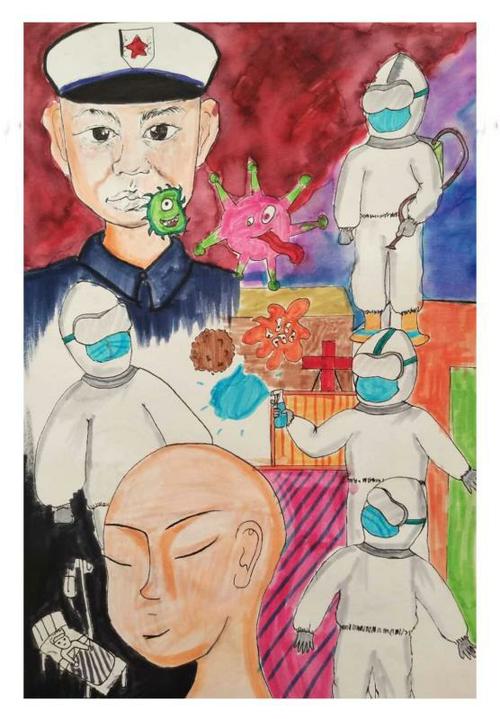 灵武二小【停课不停学】美术绘画专题报告——抗击疫情,你我共同加油!