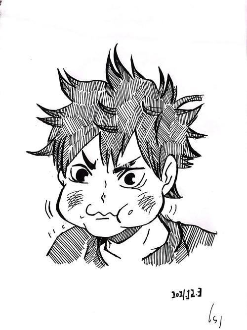 日向翔阳|临摹_临摹_排球_绘画_日向翔阳_兴趣爱好