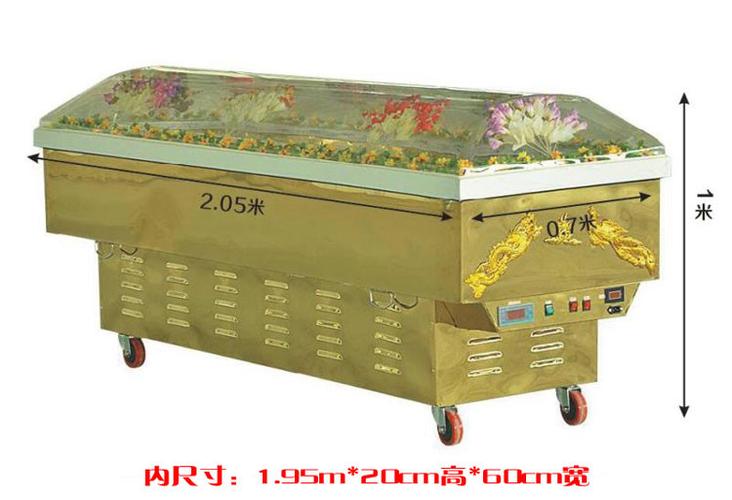 直销水晶棺材 殡葬棺材冷冻棺 钛合金冰棺水晶棺冷柜冰柜水晶棺材_7折