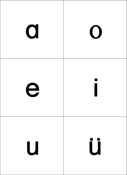 完全标准 小学汉语拼音字母表卡片带声调整理版