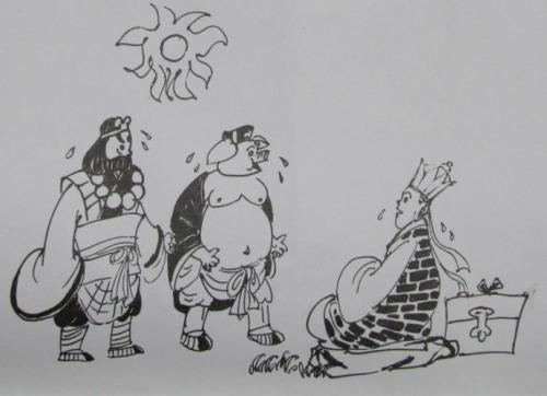 美术馆这一段故事占据整三章的篇幅包含九九八十一难中的路阻火焰山求