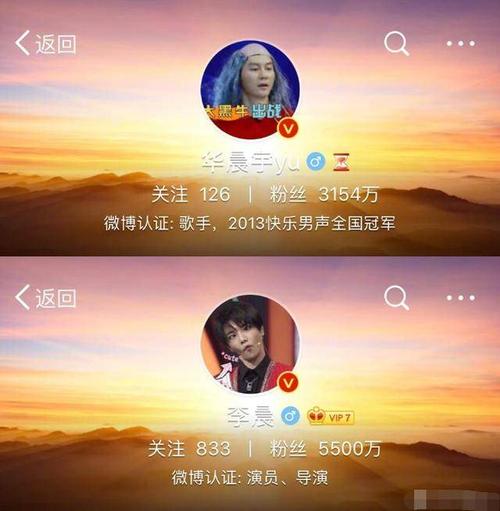华晨宇李晨互换黑图做头像超吓人,二晨cp互动《王牌》