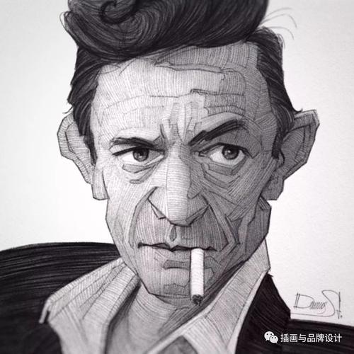 插画丨听说学素描的千万不要是错过他,惟妙惟肖的线体人物,炸裂了