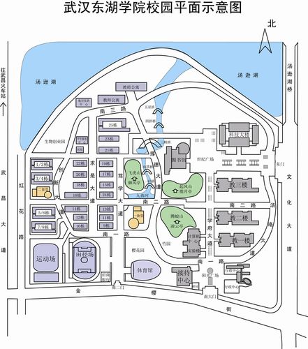 校区导游——校园地图-校区导游-武汉东湖学院