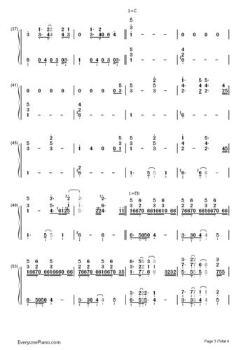 hands on me-ariana grande numbered musical notation preview 3