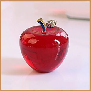 长期供应水晶苹果情人节平安夜圣诞节礼物送女友摆件工艺礼品