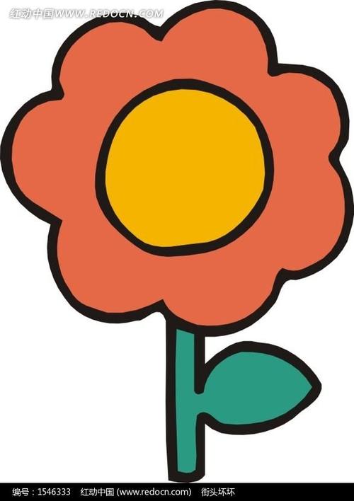 卡通太阳花