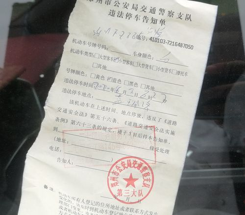 有图有真相,没上牌的新车,违章停车会被贴罚单?