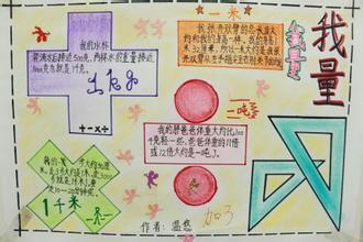 三年级数学千米和吨的手抄报 三年级数学手抄报