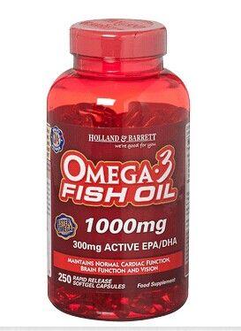 深海鱼油软胶囊 omega-3 1000mg英国代购进口正品holland&barrett _一
