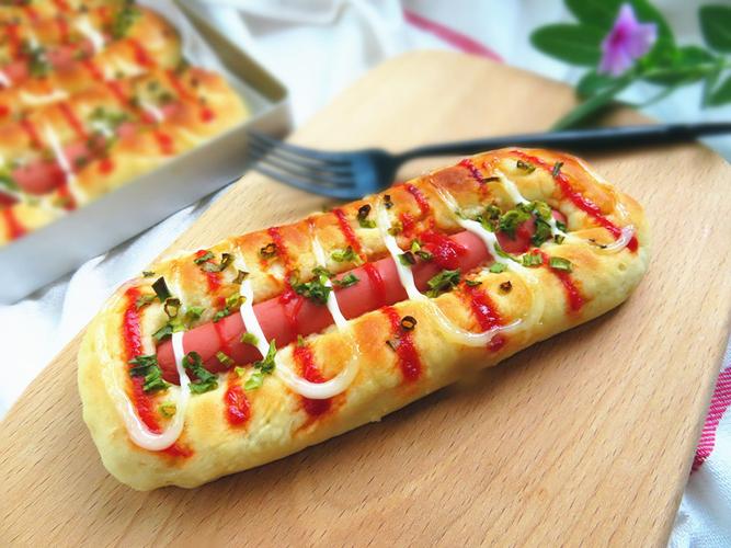 火腿甜玉米面包