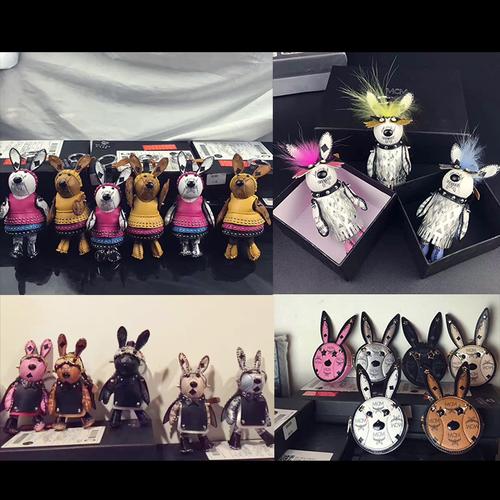 韩国2017新款时尚 c-mcm-o 摇滚兔子挂件 狮子钥匙扣