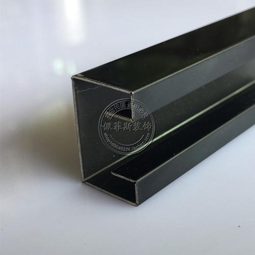 [佩菲斯装饰有限公司] 不锈钢线条包边条包护角镜子门套玻璃门玫瑰金