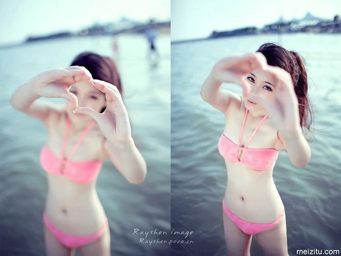 妃小美海边比基尼纯美动人