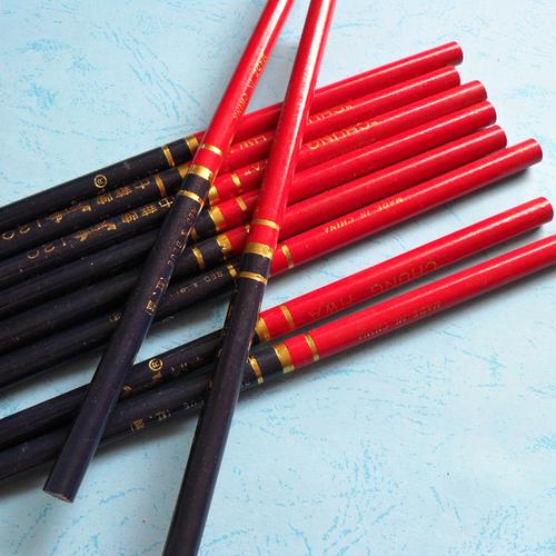 中华红蓝铅笔 中华牌120红蓝双色铅笔 木工铅笔 文具批发中华铅笔