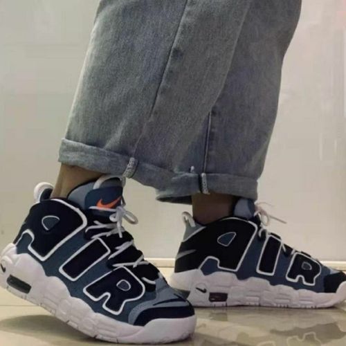 皮蓬大air篮球鞋女熊猫蛇纹丹宁牛仔鞋男秋冬皮面老爹