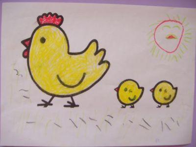 鸡妈妈的头像简笔画