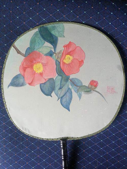 圆形扇面简笔画彩色