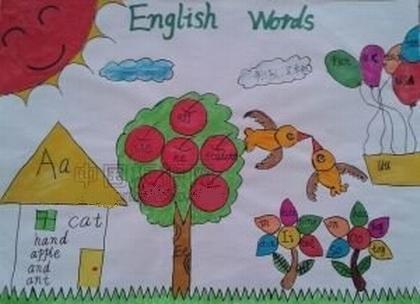 简单的颜色英语手抄报 简单的英语手抄报