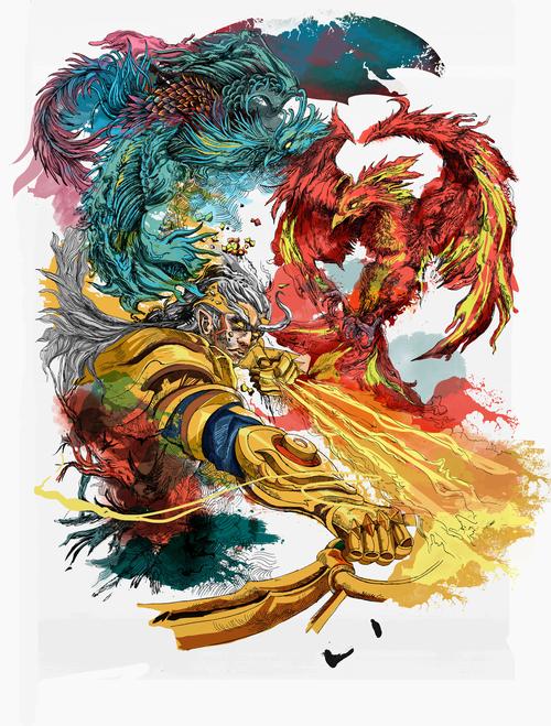 后羿射日-【王者荣耀t恤图案】