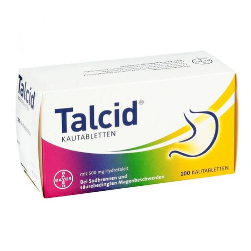德国原装进口bayer拜耳talcid达喜胃酸胃胀胃痛腹胀返酸烧心缓释片100