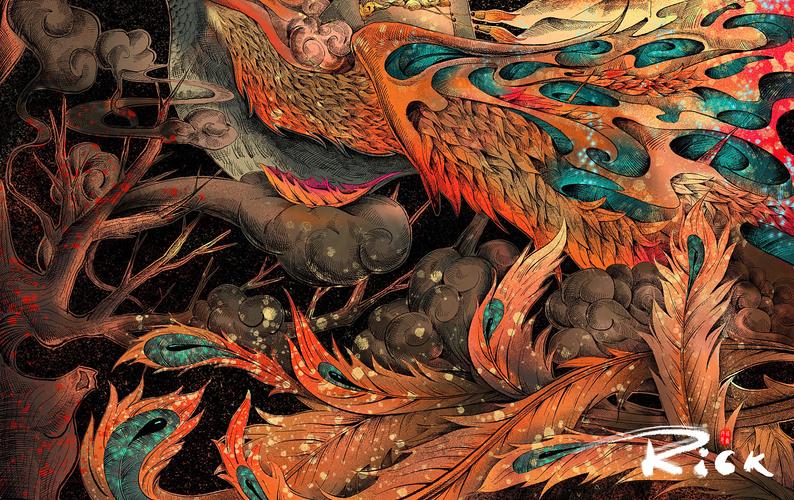 原创系列插画-《荆棘鸟》