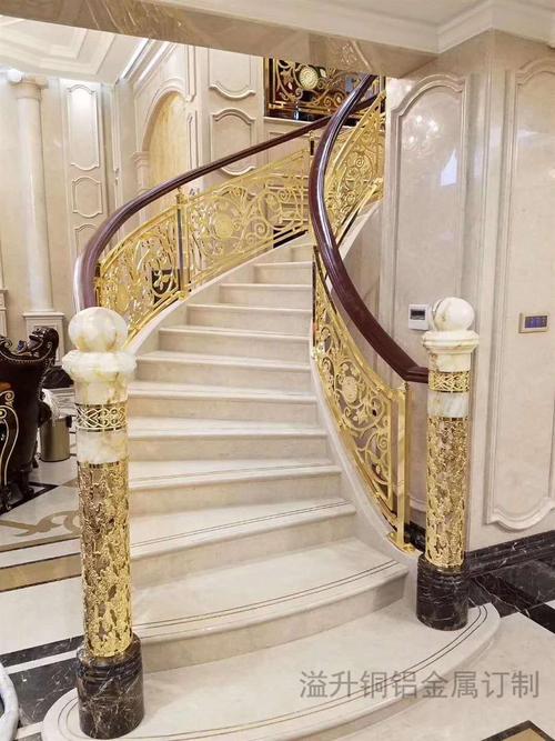 k金别墅欧式楼梯扶手电话