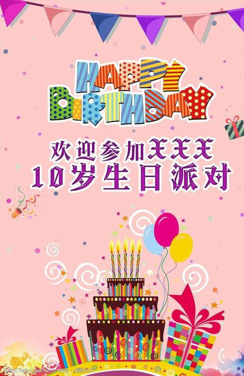 生日派对海报