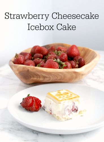 strawberry cheesecake icebox cake