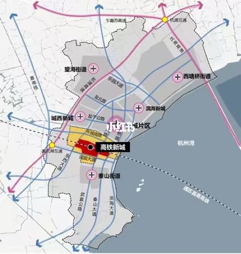 海盐高铁新城将成为通苏嘉甬高铁,沪平盐城际,杭海城际铁路海盐联络线