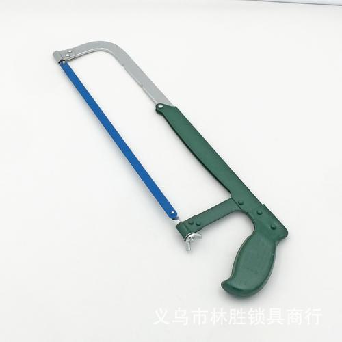 现货批发五金家用小手锯手扳锯钢锯架带锯条可调节半自动手锯