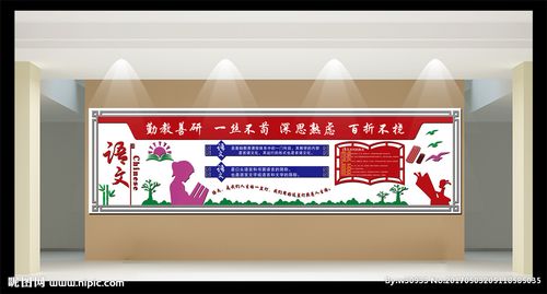 语文教研组文化墙图片