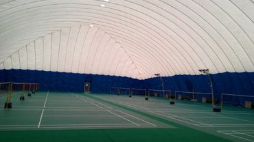 内蒙呼伦贝尔羽毛球馆充气膜结构