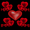 漂亮的心形qq闪动头像